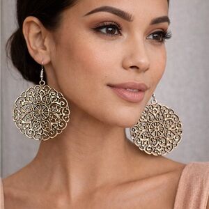 Paparazzi Gold Statement Earrings